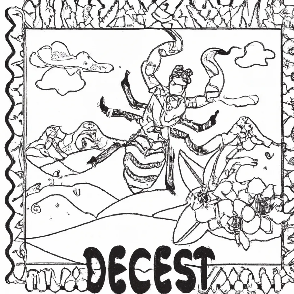 Descubra o Charme do Deserto com Desenhos de Escorpiões para Colorir 20