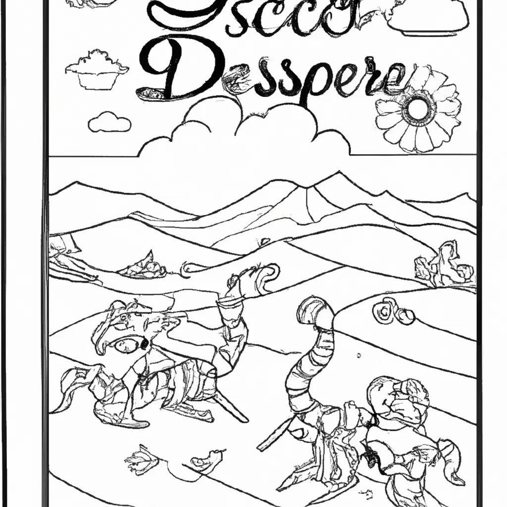 Descubra o Charme do Deserto com Desenhos de Escorpiões para Colorir 26