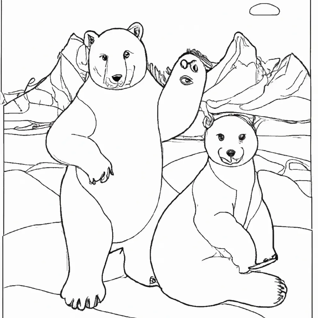 Aventura Polar: Desenhos de Ursos Polares para Colorir 7 Aventura Polar: Desenhos de Ursos Polares para Colorir 6