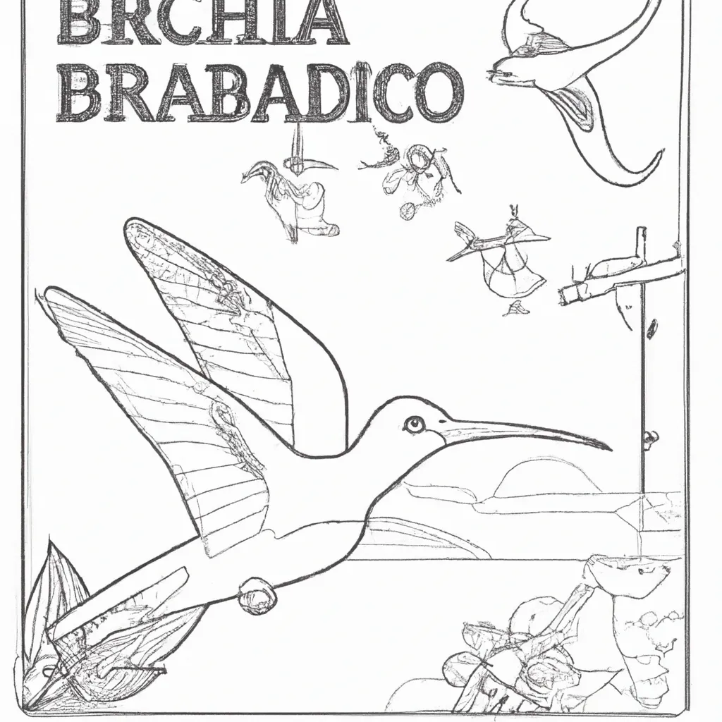 Embarque no Mundo das Aves com Desenhos de Colibris para Colorir 2