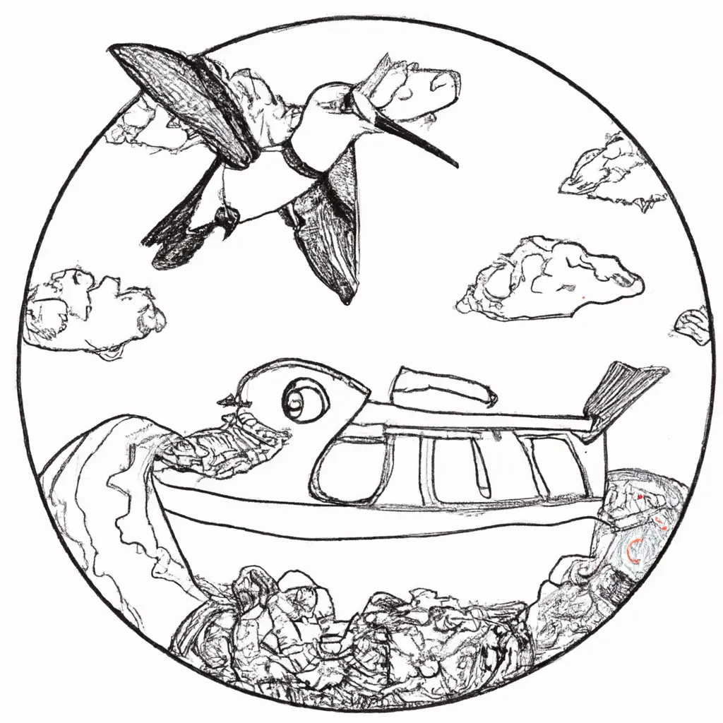 Embarque no Mundo das Aves com Desenhos de Colibris para Colorir 10