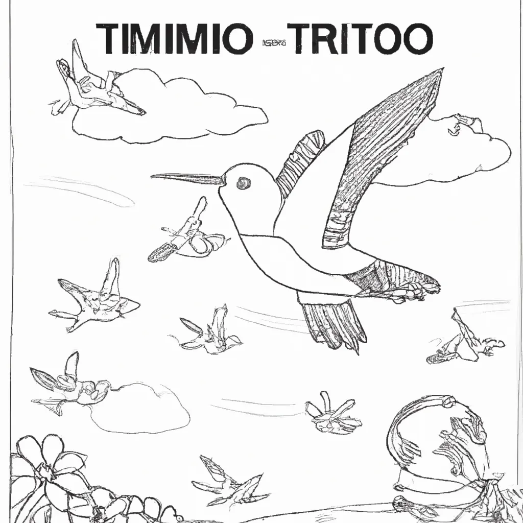 Embarque no Mundo das Aves com Desenhos de Colibris para Colorir 14