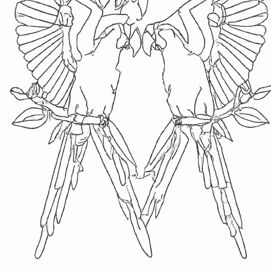 Criatividade em Alta com Desenhos de Araras para Colorir 1 Criatividade em Alta com Desenhos de Araras para Colorir