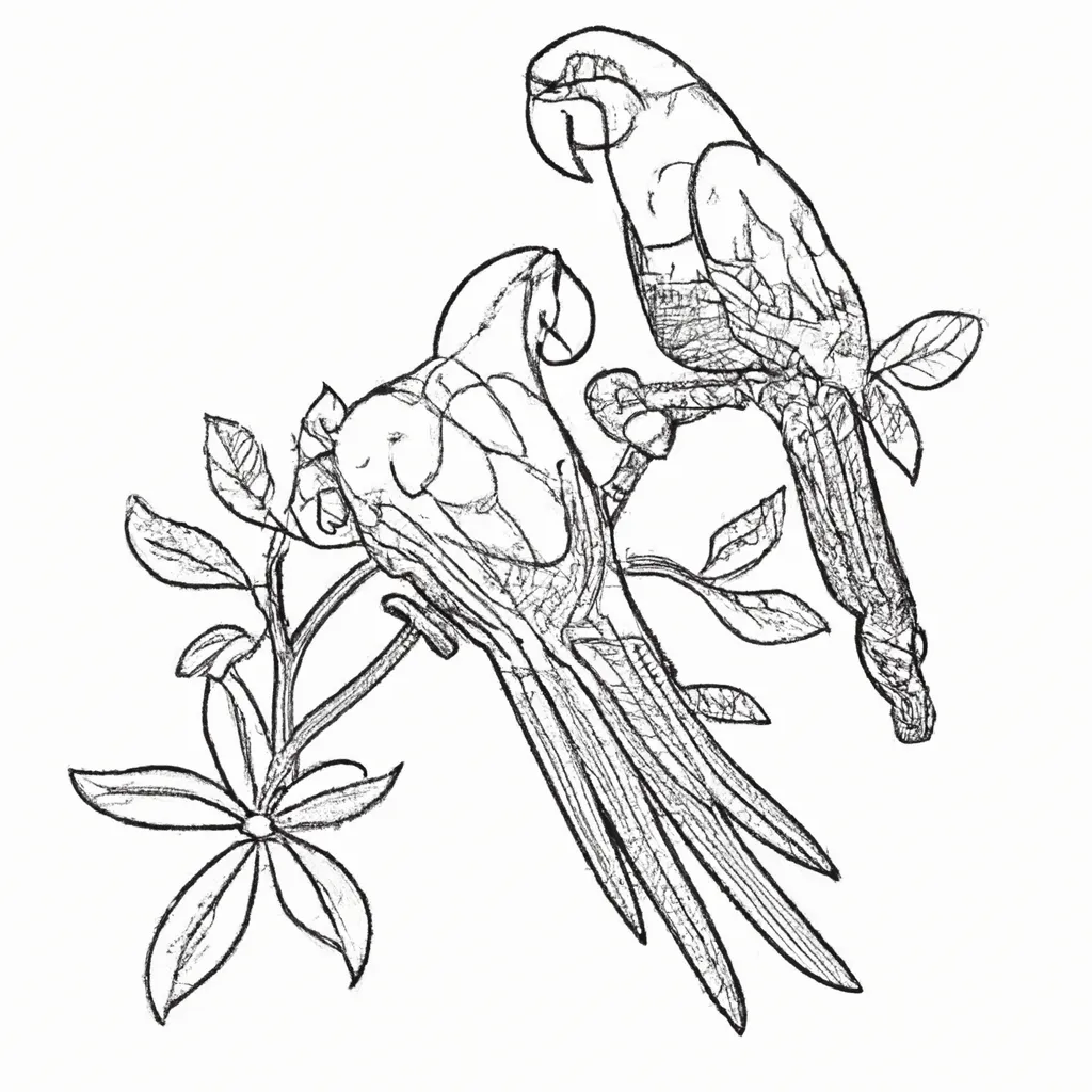 Criatividade em Alta com Desenhos de Araras para Colorir 11 Criatividade em Alta com Desenhos de Araras para Colorir 10