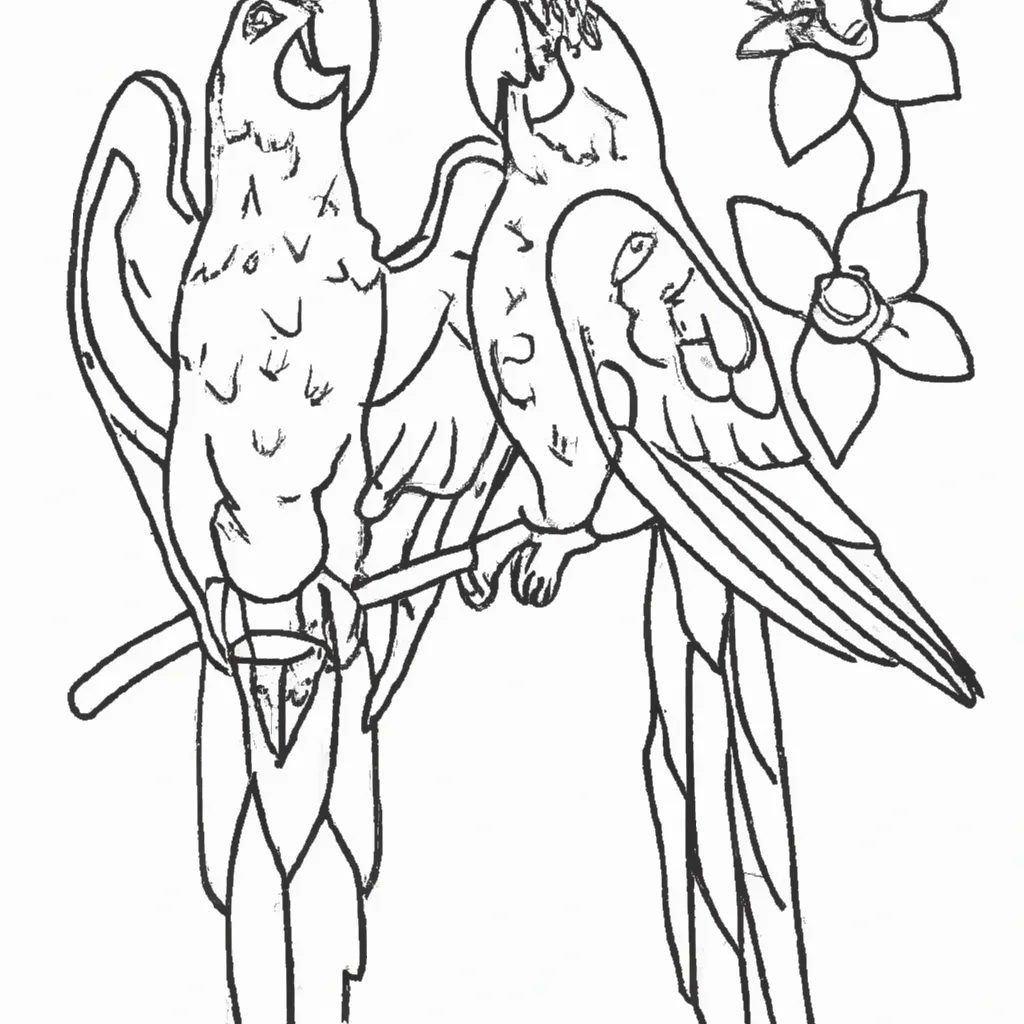 Criatividade em Alta com Desenhos de Araras para Colorir 23 Criatividade em Alta com Desenhos de Araras para Colorir 22