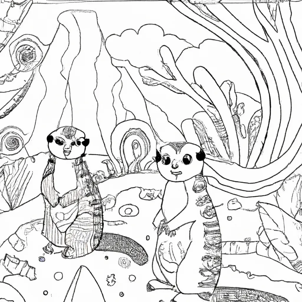 Entre no Mundo Selvagem com Desenhos de Suricatas para Colorir 25 Entre no Mundo Selvagem com Desenhos de Suricatas para Colorir 24