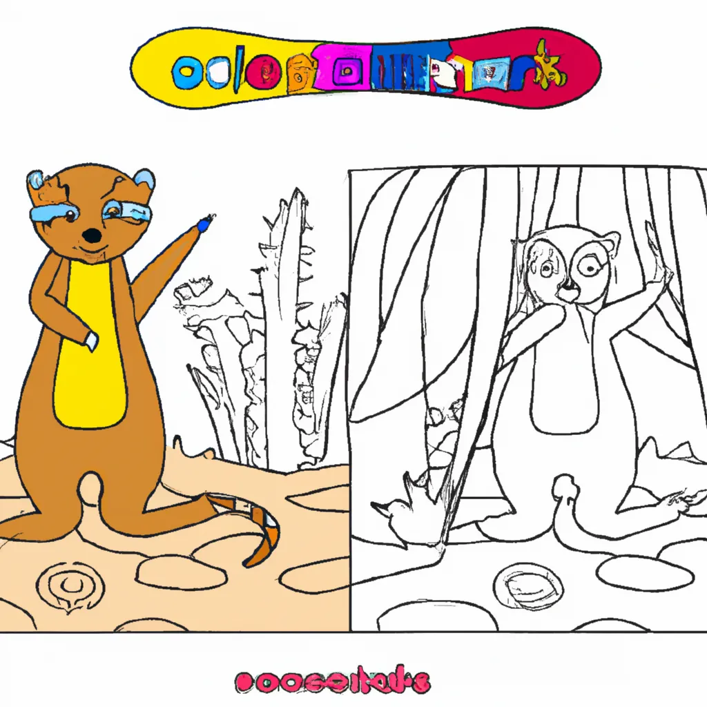 Entre no Mundo Selvagem com Desenhos de Suricatas para Colorir 5 Entre no Mundo Selvagem com Desenhos de Suricatas para Colorir 4