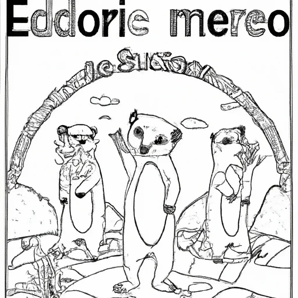 Entre no Mundo Selvagem com Desenhos de Suricatas para Colorir 19 Entre no Mundo Selvagem com Desenhos de Suricatas para Colorir 18