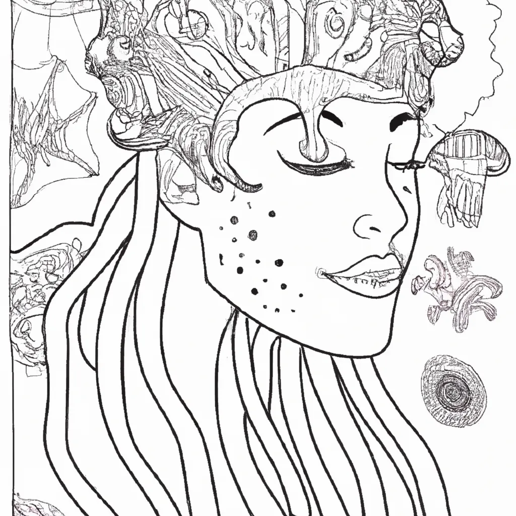 Pinte a Beleza Subaquática com Desenhos de Medusas para Colorir 12