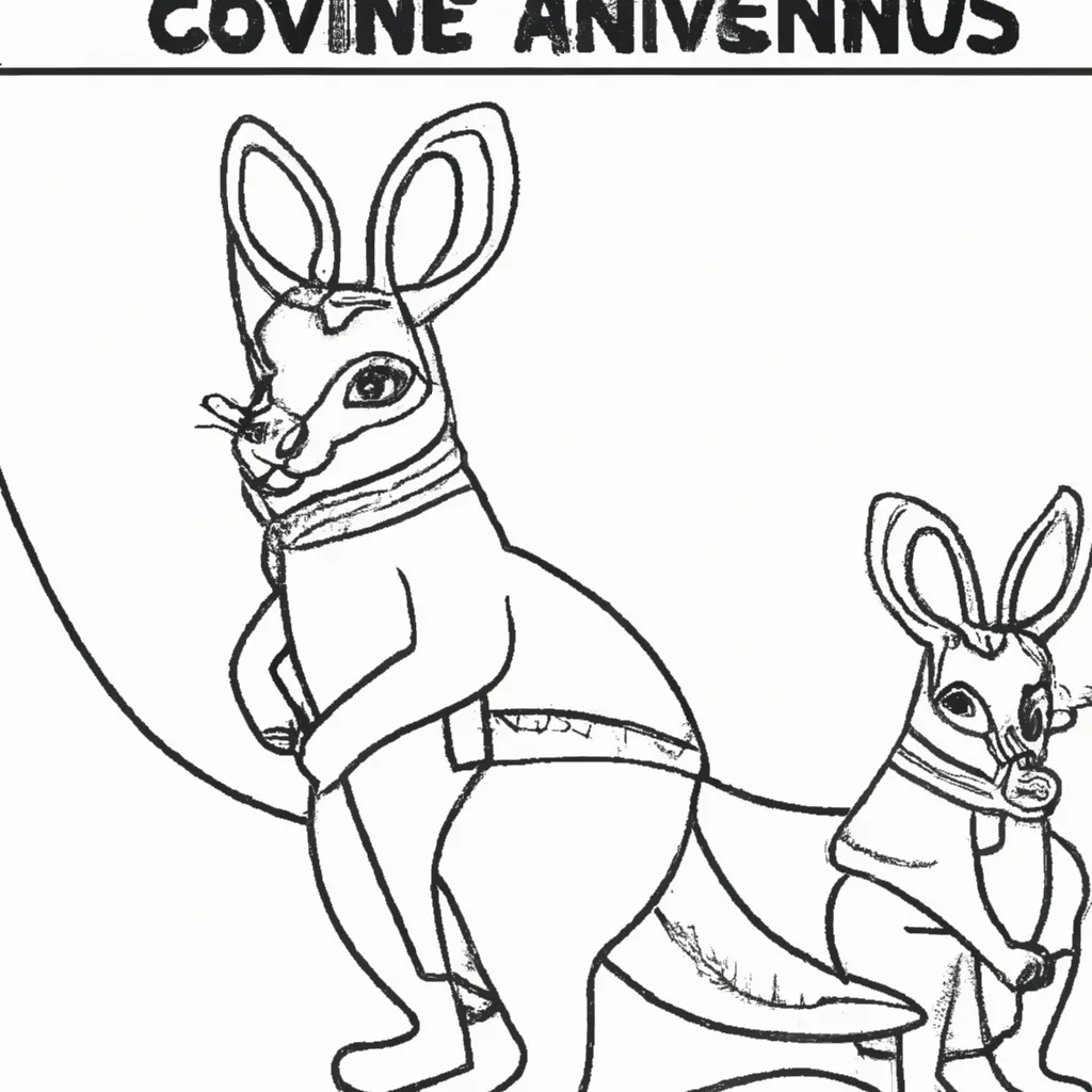 Aventure-se com Desenhos de Cangurus para Colorir 9 Aventure-se com Desenhos de Cangurus para Colorir 8