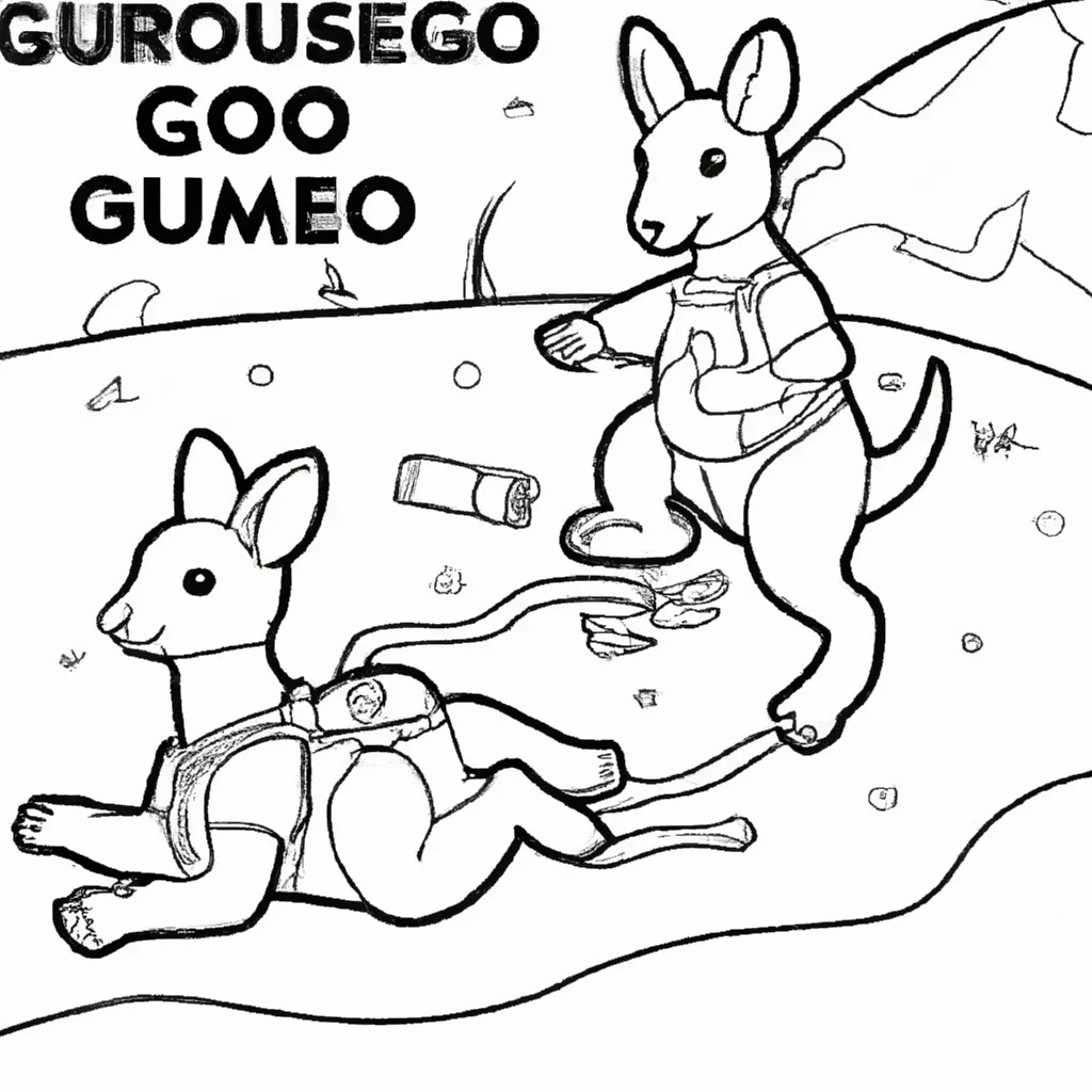 Aventure-se com Desenhos de Cangurus para Colorir 17 Aventure-se com Desenhos de Cangurus para Colorir 16
