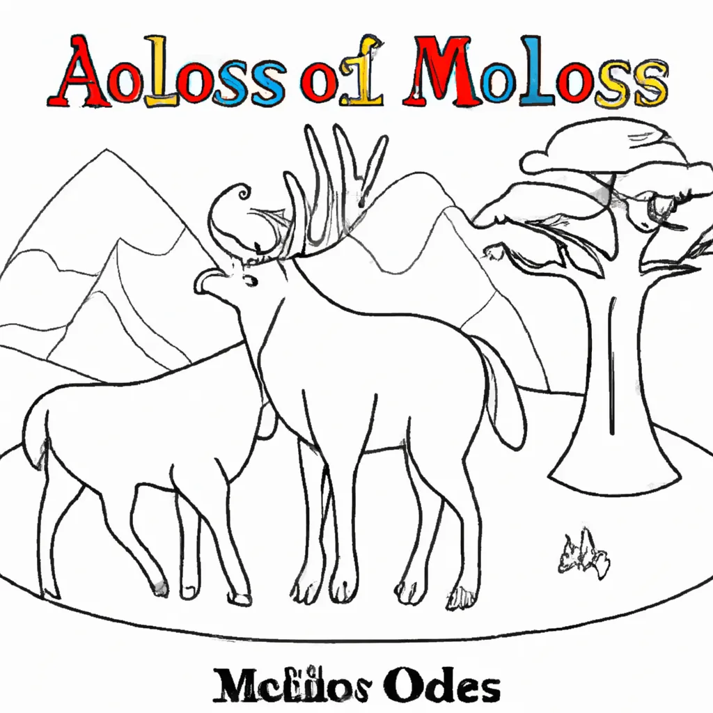 Conheça o Encanto dos Desenhos de Alces para Colorir 21 Conheça o Encanto dos Desenhos de Alces para Colorir 20