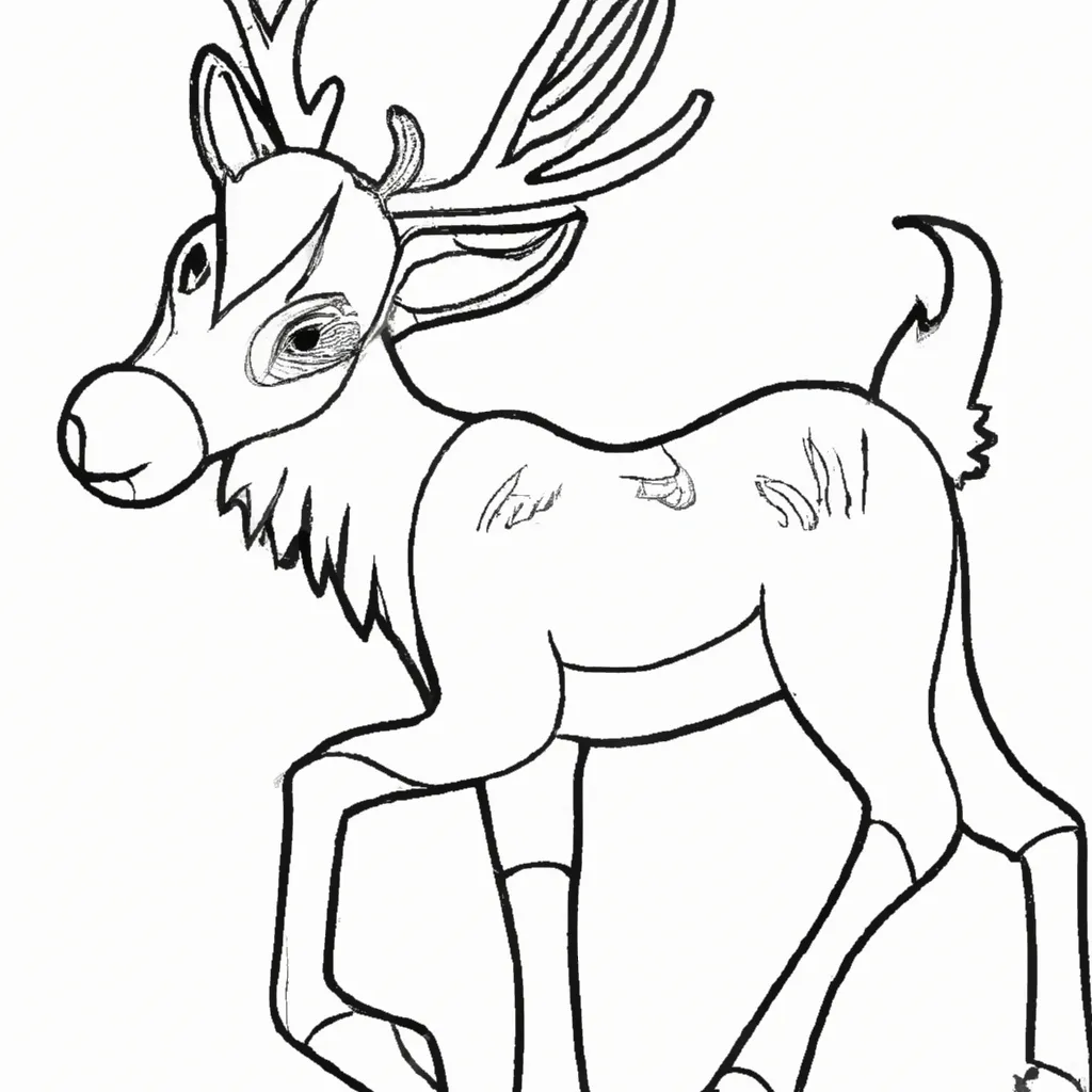 Conheça o Encanto dos Desenhos de Alces para Colorir 25 Conheça o Encanto dos Desenhos de Alces para Colorir 24