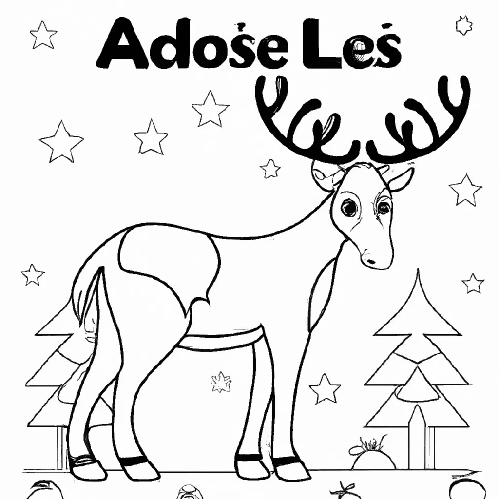 Conheça o Encanto dos Desenhos de Alces para Colorir 5 Conheça o Encanto dos Desenhos de Alces para Colorir 4