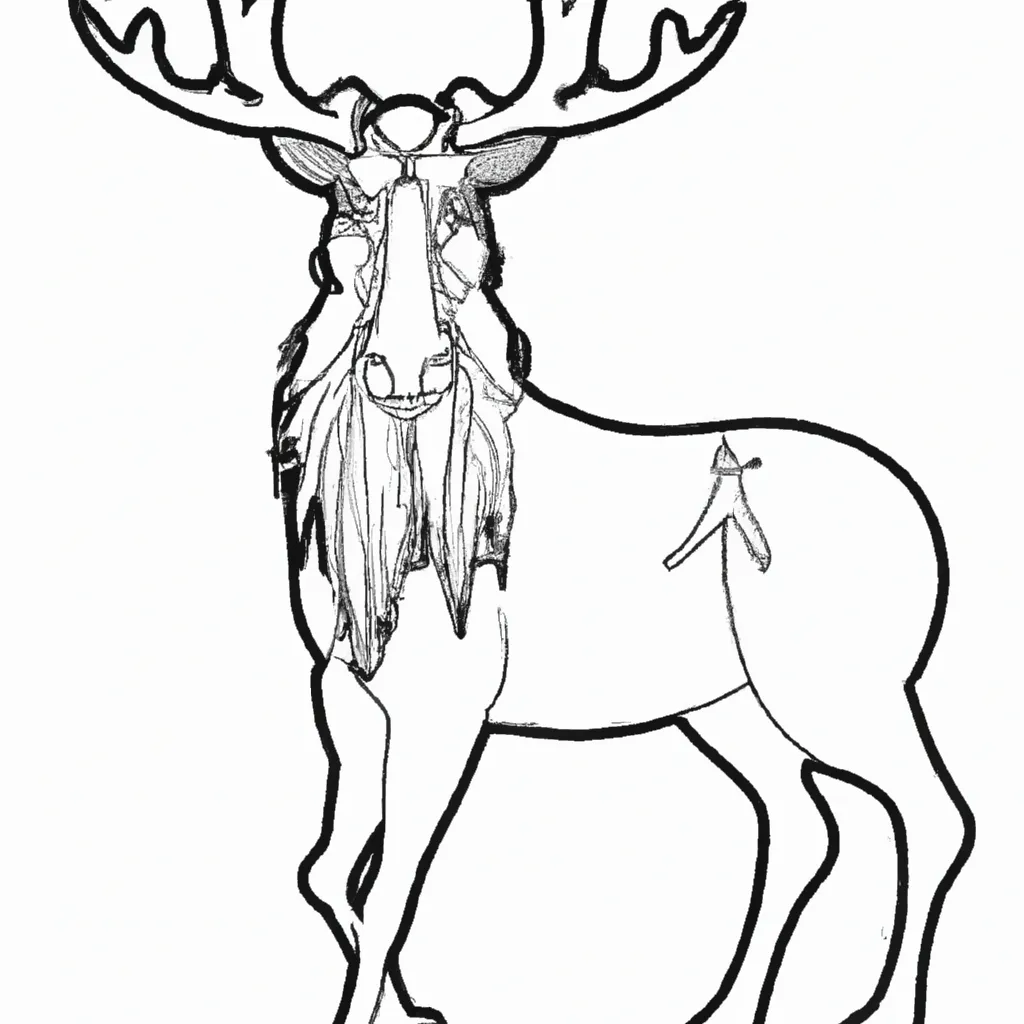 Conheça o Encanto dos Desenhos de Alces para Colorir 23 Conheça o Encanto dos Desenhos de Alces para Colorir 22