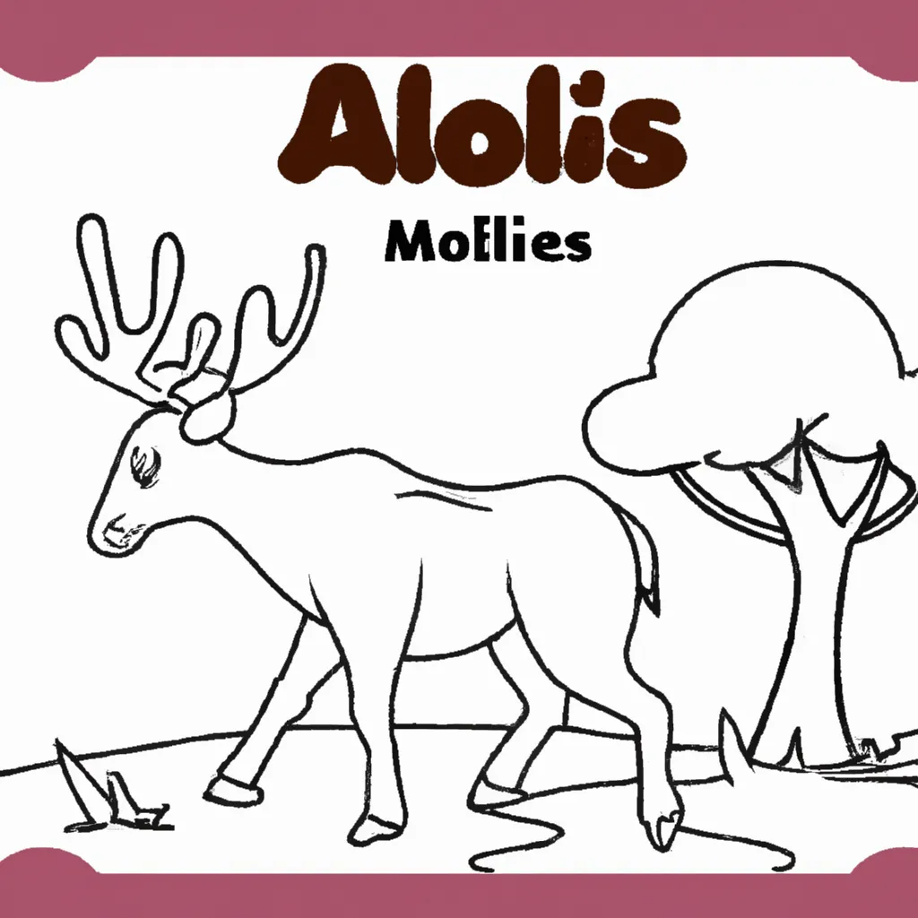 Conheça o Encanto dos Desenhos de Alces para Colorir 17 Conheça o Encanto dos Desenhos de Alces para Colorir 16