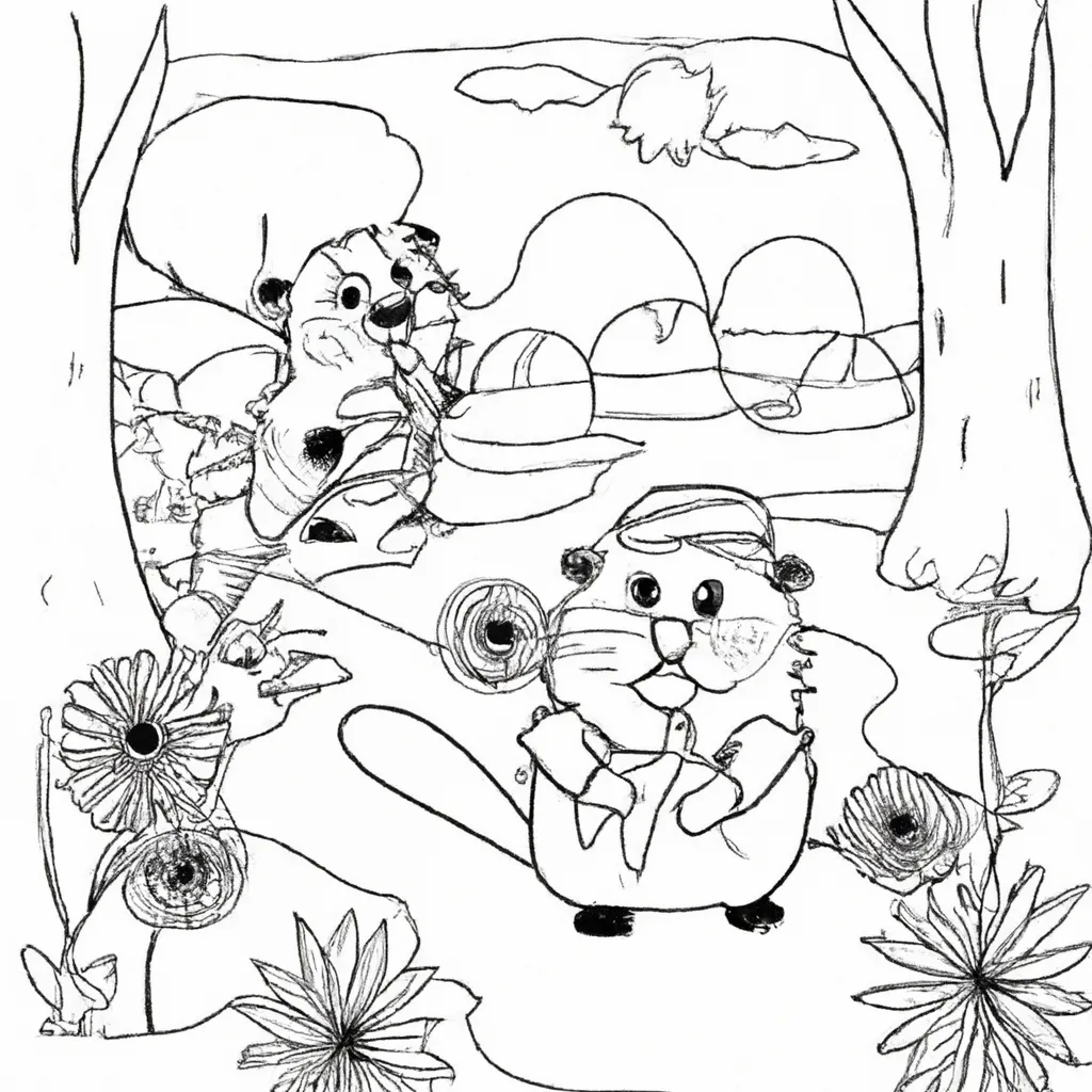 Desenhos de Castores para Colorir: Aventure-se na Natureza 19 Desenhos de Castores para Colorir: Aventure-se na Natureza 18