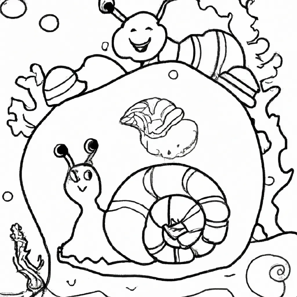 Mergulhe no Mundo dos Pequenos Animais: Desenhos de Caracóis para Colorir 11 Mergulhe no Mundo dos Pequenos Animais: Desenhos de Caracóis para Colorir 10