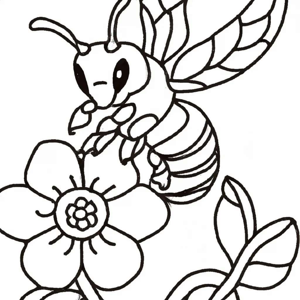 Encante-se com os Detalhes dos Desenhos de Abelhas para Colorir 3 Encante-se com os Detalhes dos Desenhos de Abelhas para Colorir 2
