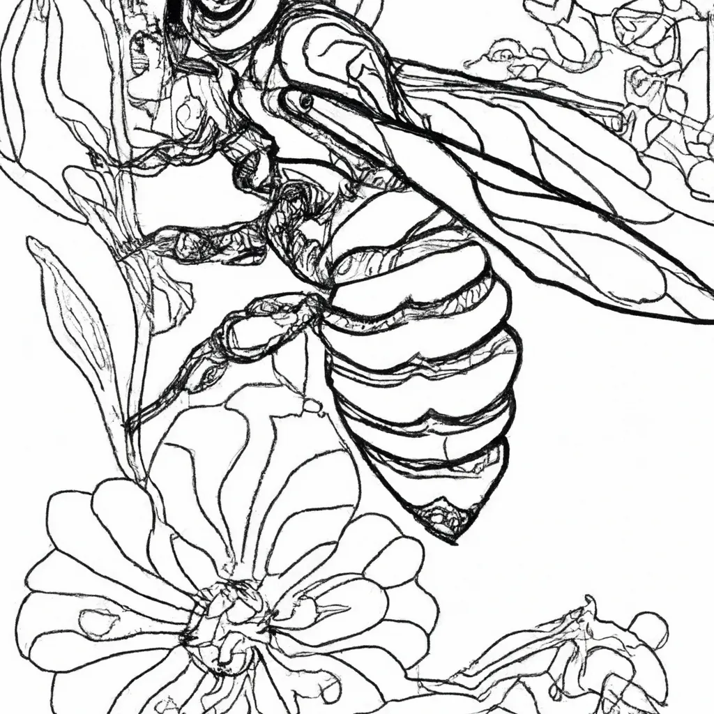 Encante-se com os Detalhes dos Desenhos de Abelhas para Colorir 25 Encante-se com os Detalhes dos Desenhos de Abelhas para Colorir 24