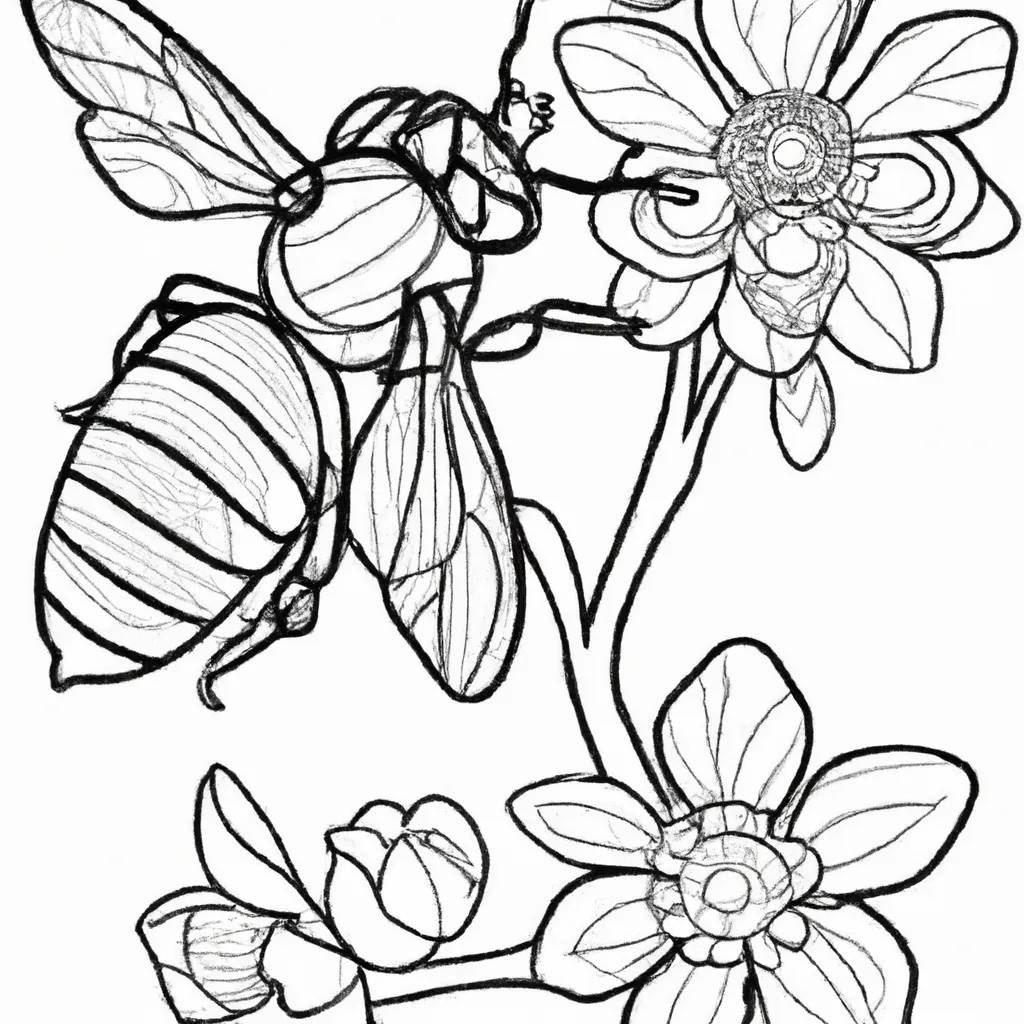 Encante-se com os Detalhes dos Desenhos de Abelhas para Colorir 5 Encante-se com os Detalhes dos Desenhos de Abelhas para Colorir 4
