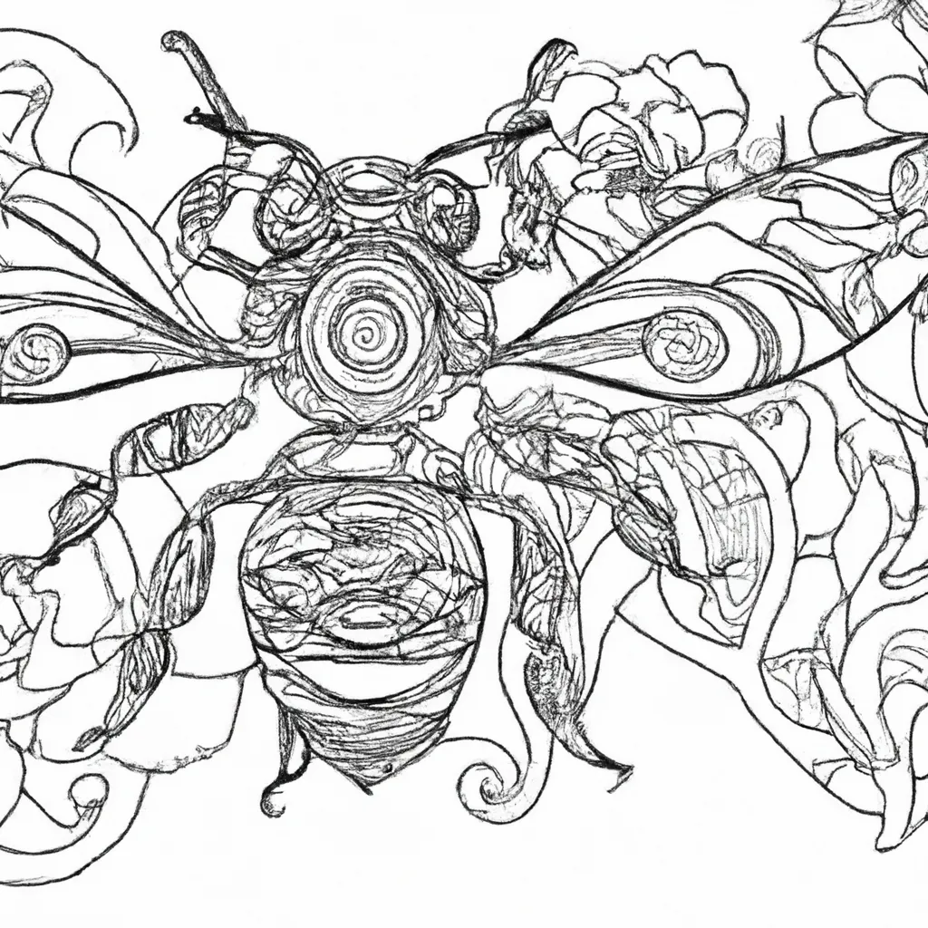 Encante-se com os Detalhes dos Desenhos de Abelhas para Colorir 27 Encante-se com os Detalhes dos Desenhos de Abelhas para Colorir 26