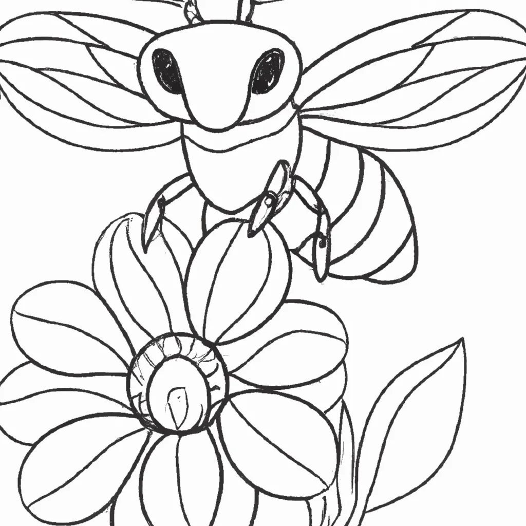 Encante-se com os Detalhes dos Desenhos de Abelhas para Colorir 13 Encante-se com os Detalhes dos Desenhos de Abelhas para Colorir 12