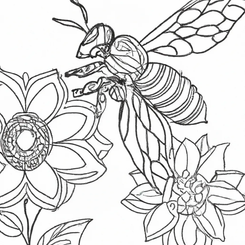Encante-se com os Detalhes dos Desenhos de Abelhas para Colorir 15 Encante-se com os Detalhes dos Desenhos de Abelhas para Colorir 14