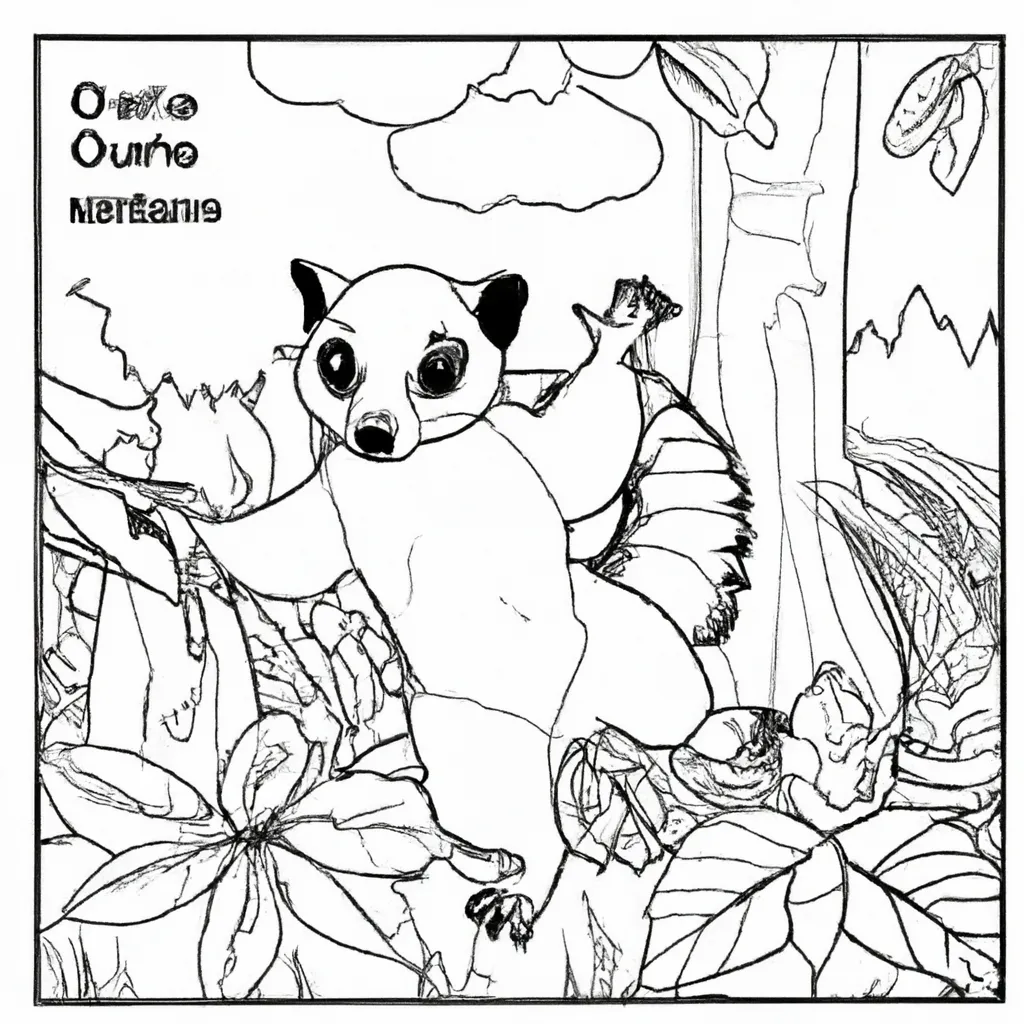 Conheça os Animais da Floresta com Desenhos de Texugos para Colorir 20