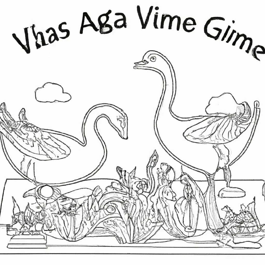Viva a Natureza com Desenhos de Gansos para Colorir 18