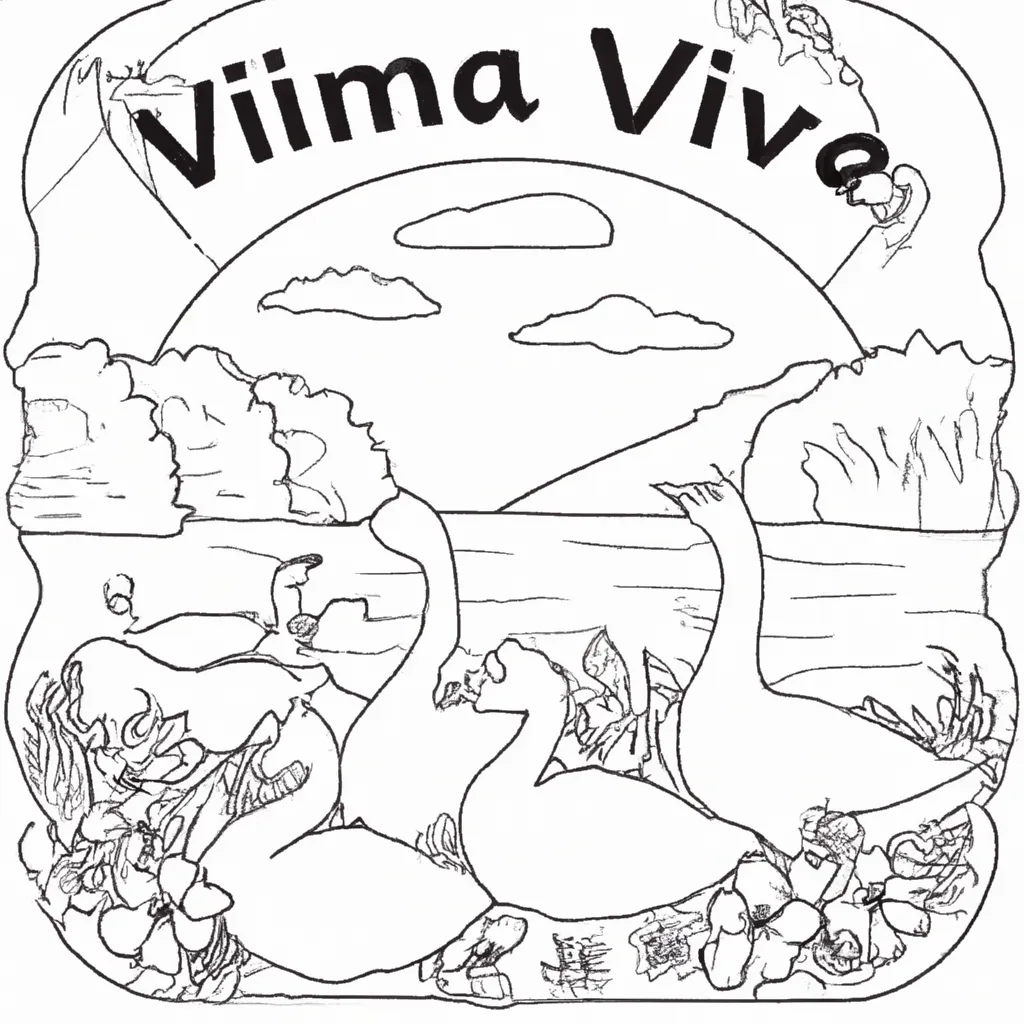 Viva a Natureza com Desenhos de Gansos para Colorir 12