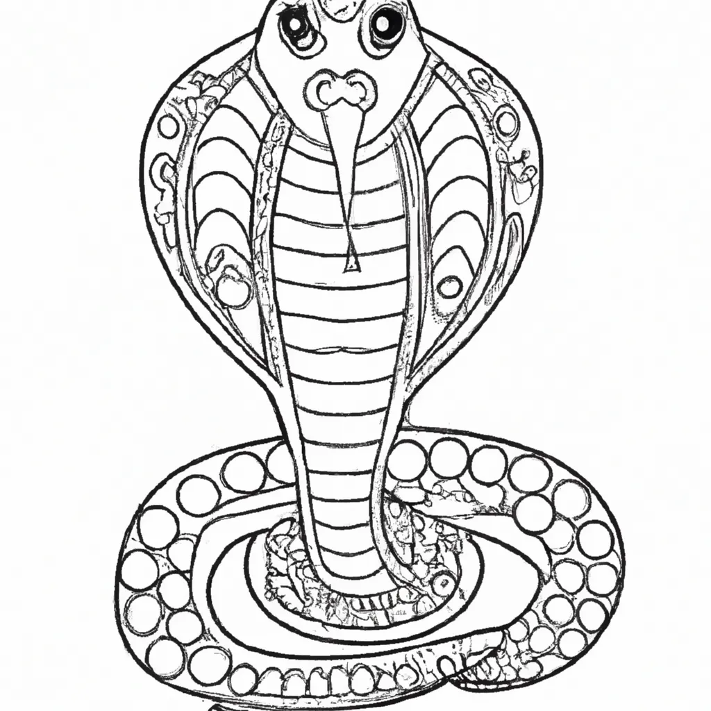 Inove com Desenhos de Cobras para Colorir 23