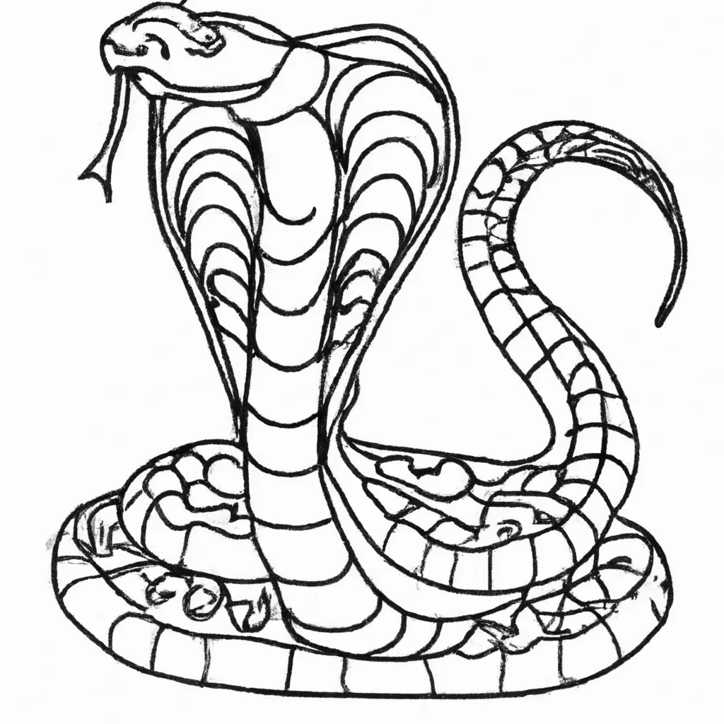 Inove com Desenhos de Cobras para Colorir 27
