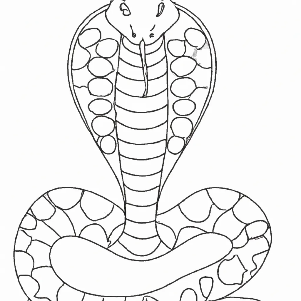 Inove com Desenhos de Cobras para Colorir 10