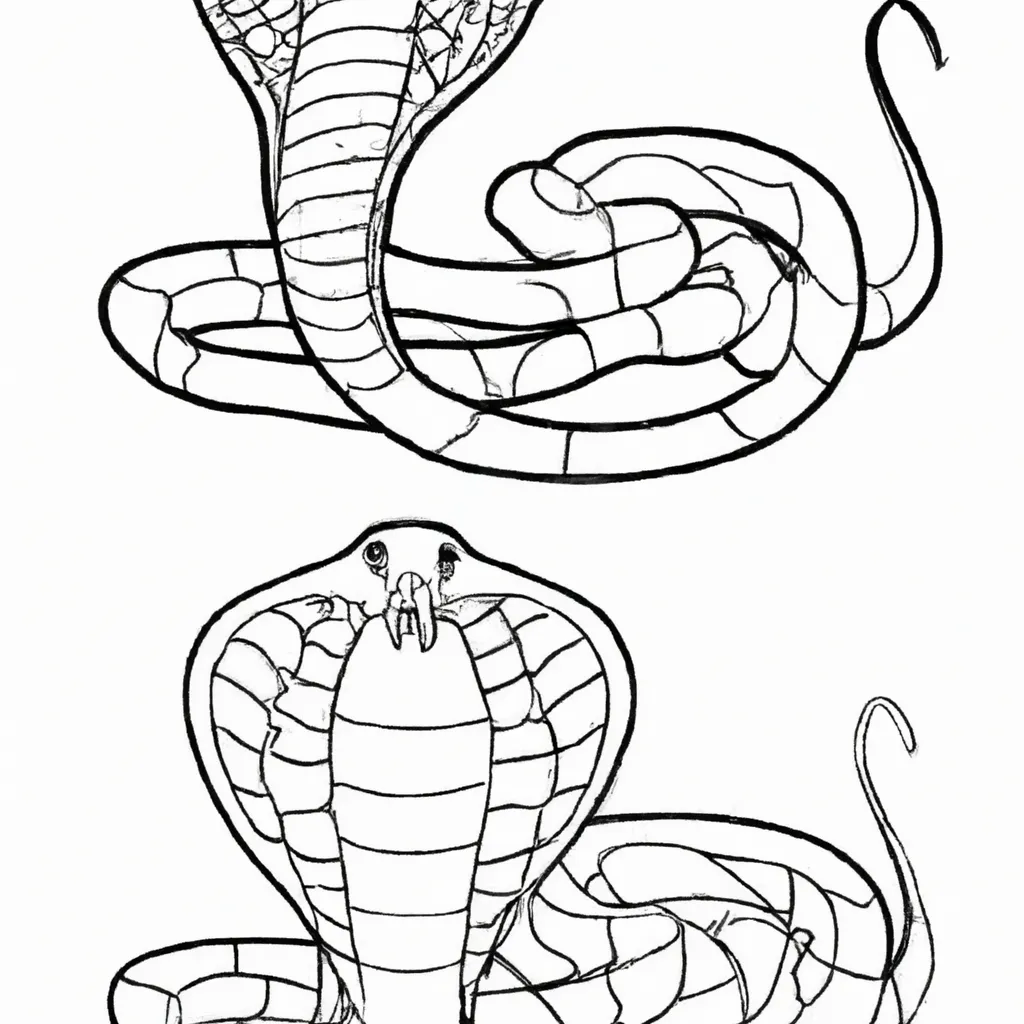 Inove com Desenhos de Cobras para Colorir 25