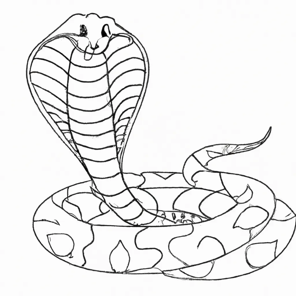 Inove com Desenhos de Cobras para Colorir 29