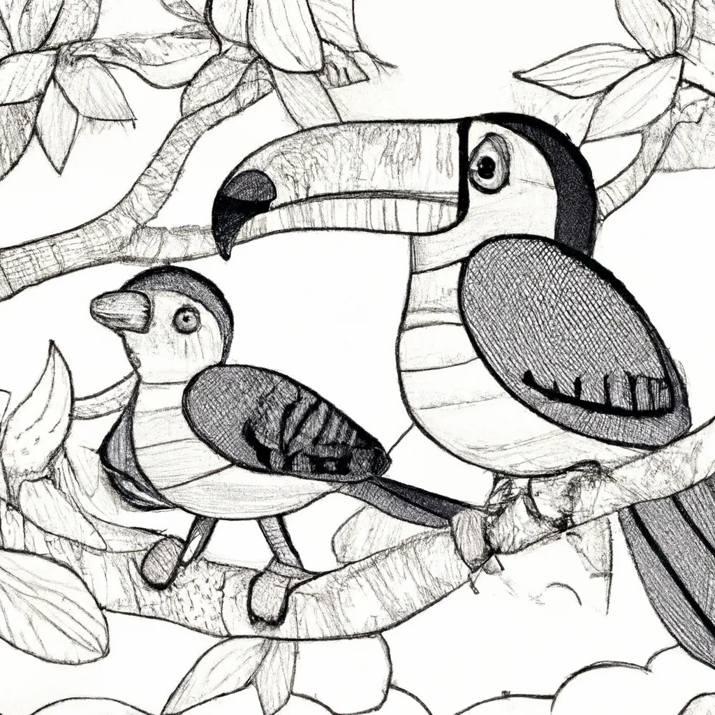 Explore a Magia dos Pássaros com Desenhos de Tucanos para Colorir 3 Explore a Magia dos Pássaros com Desenhos de Tucanos para Colorir 2