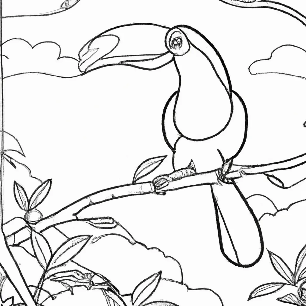 Explore a Magia dos Pássaros com Desenhos de Tucanos para Colorir 7 Explore a Magia dos Pássaros com Desenhos de Tucanos para Colorir 6