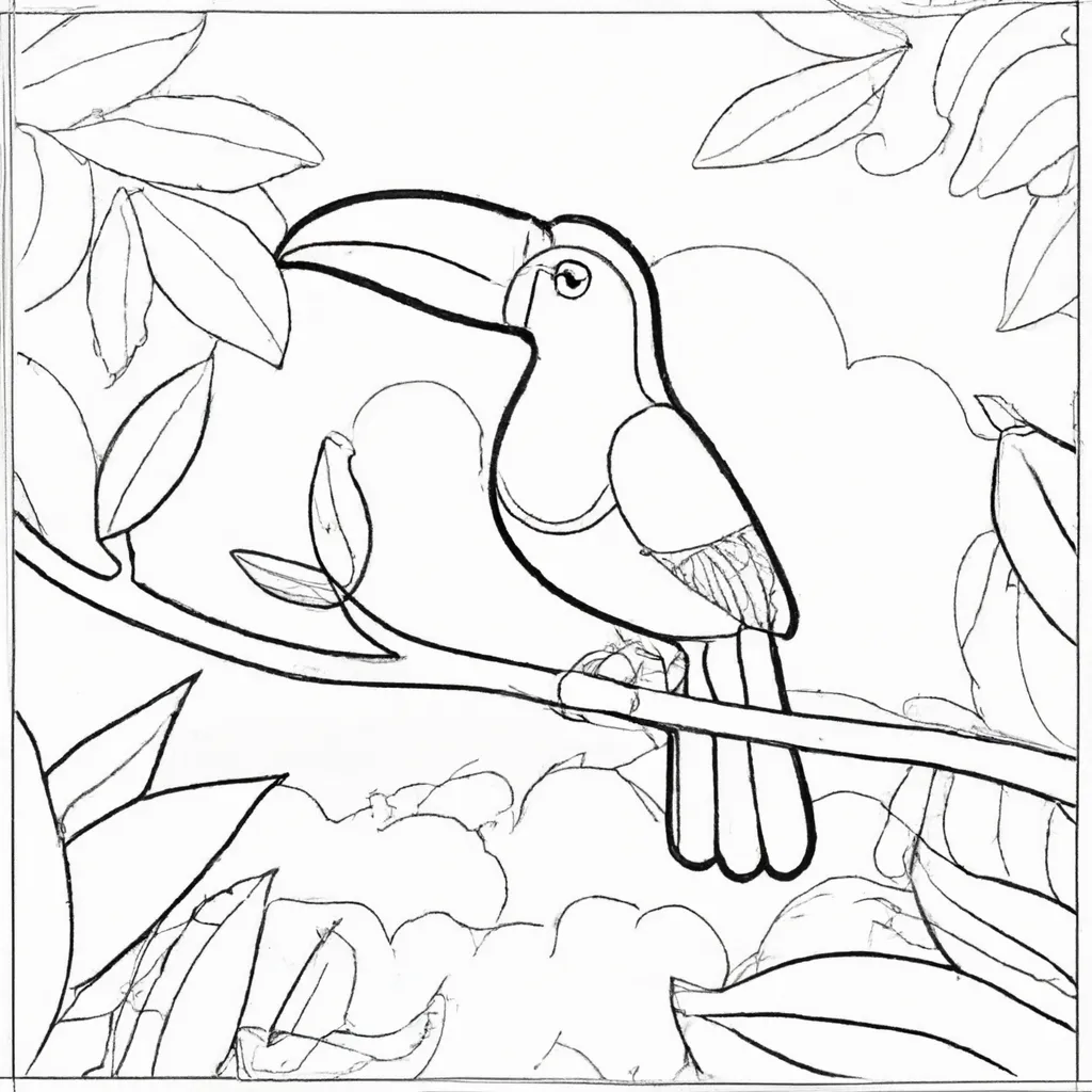 Explore a Magia dos Pássaros com Desenhos de Tucanos para Colorir 25 Explore a Magia dos Pássaros com Desenhos de Tucanos para Colorir 24