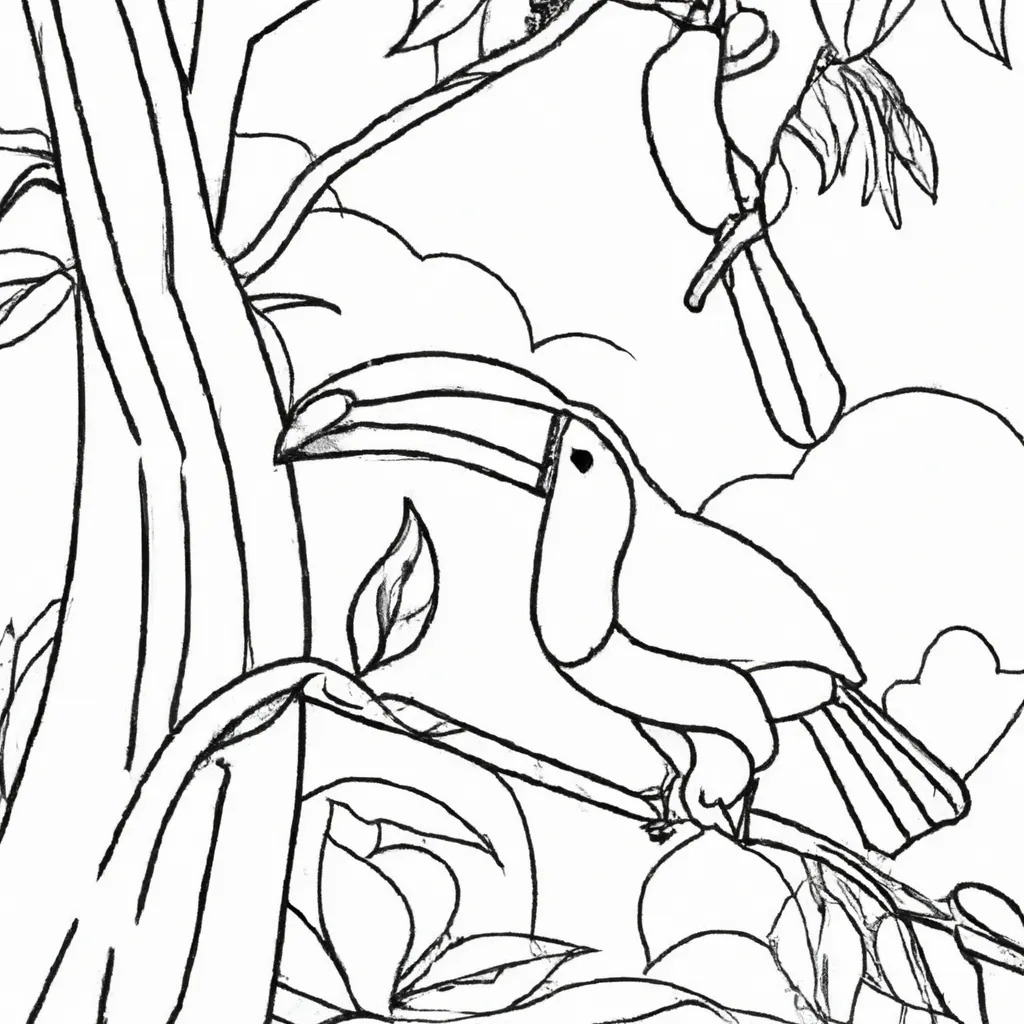 Explore a Magia dos Pássaros com Desenhos de Tucanos para Colorir 11 Explore a Magia dos Pássaros com Desenhos de Tucanos para Colorir 10