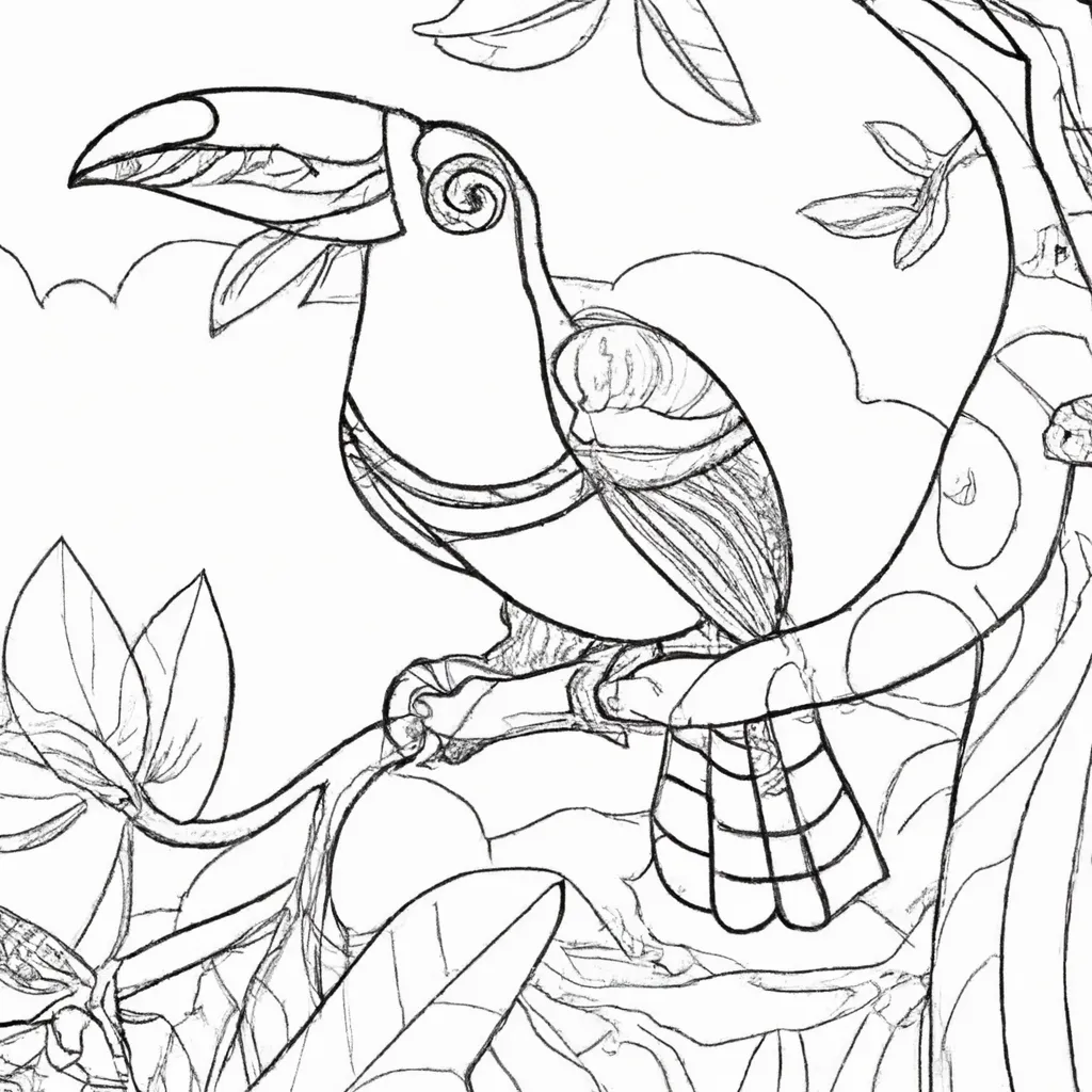 Explore a Magia dos Pássaros com Desenhos de Tucanos para Colorir 17 Explore a Magia dos Pássaros com Desenhos de Tucanos para Colorir 16