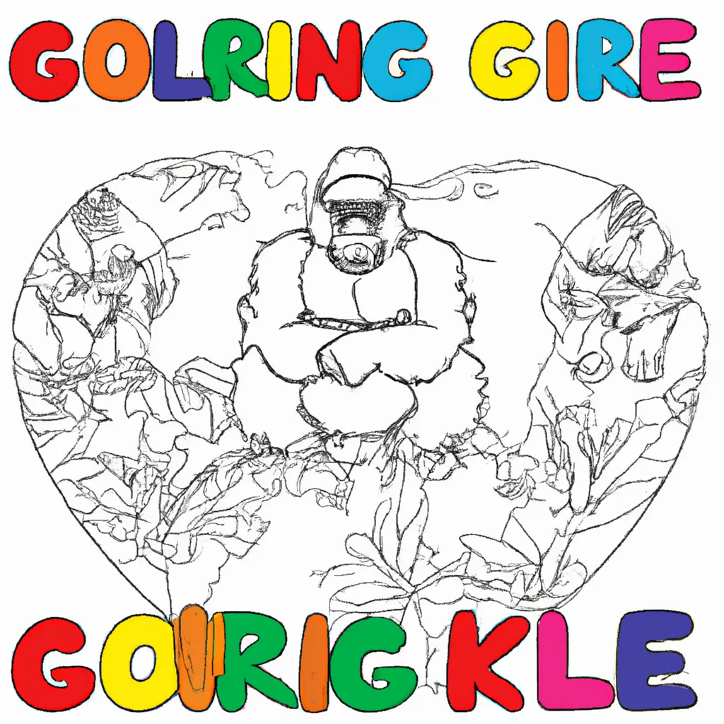Ame o Mundo Selvagem com Desenhos de Gorilas para Colorir 24