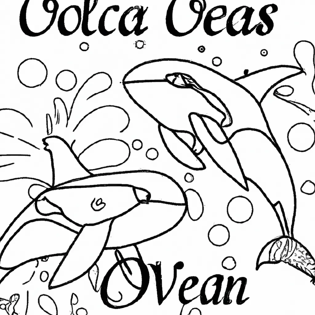 Viva a Emoção do Oceano com Desenhos de Orcas para Colorir 2