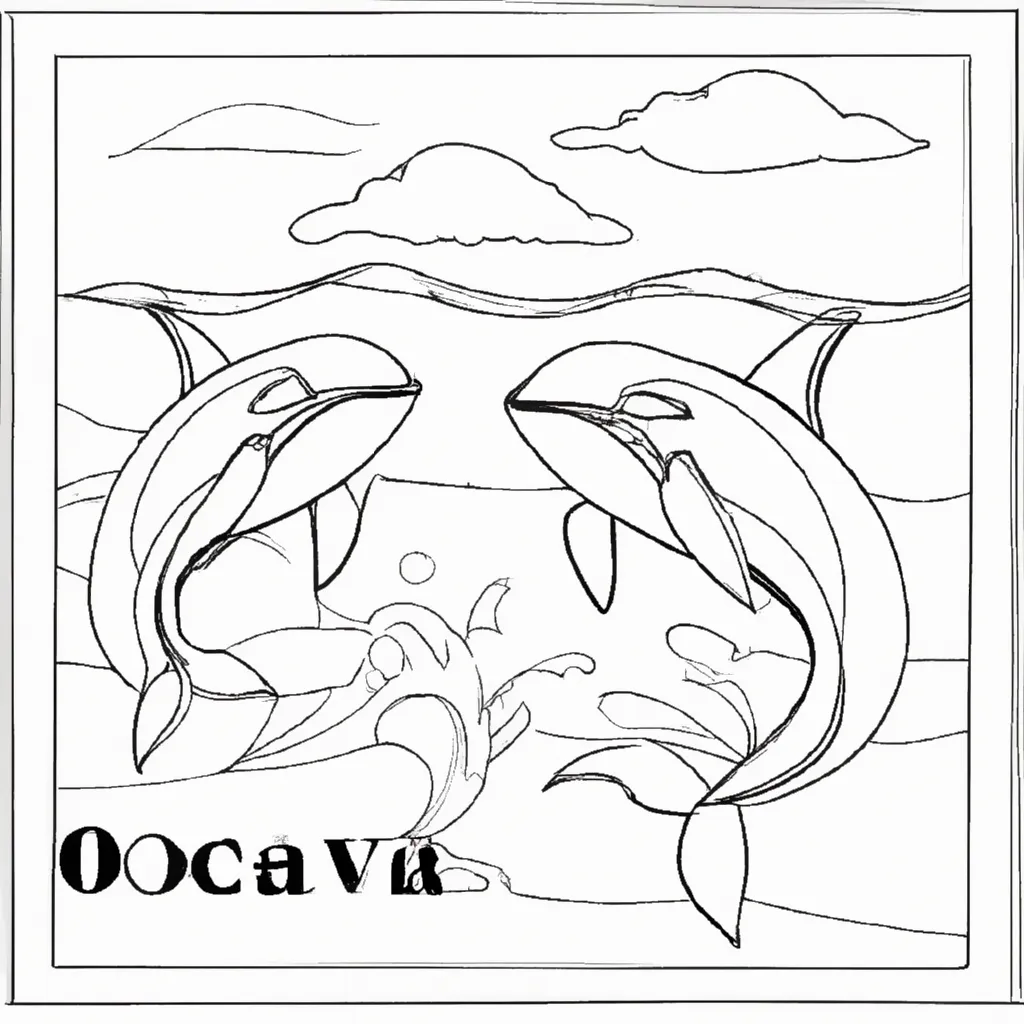 Viva a Emoção do Oceano com Desenhos de Orcas para Colorir 6