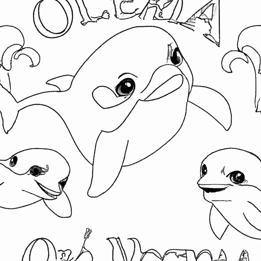Viva a Emoção do Oceano com Desenhos de Orcas para Colorir 24