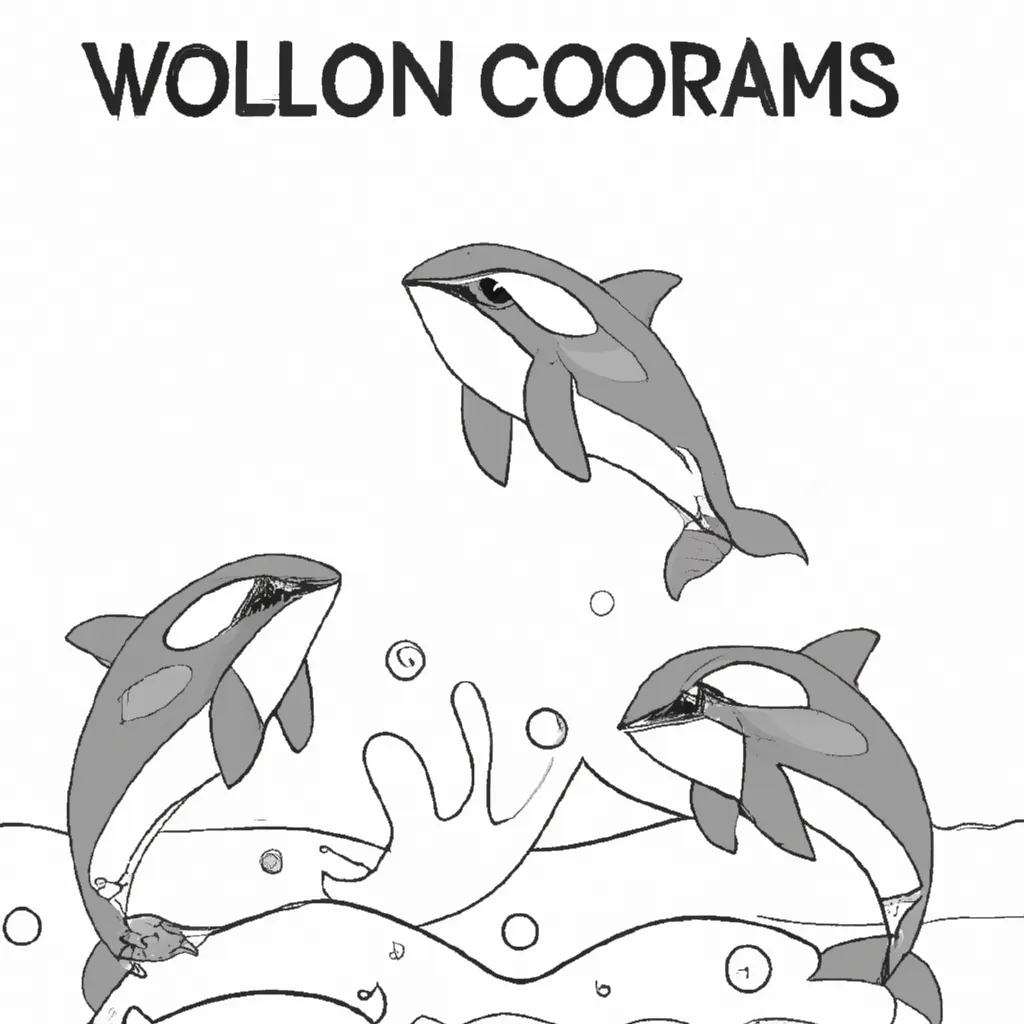 Viva a Emoção do Oceano com Desenhos de Orcas para Colorir 8