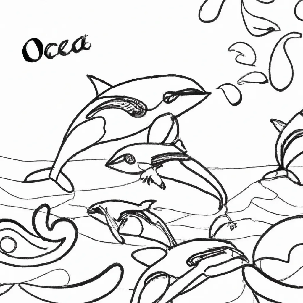 Viva a Emoção do Oceano com Desenhos de Orcas para Colorir 16