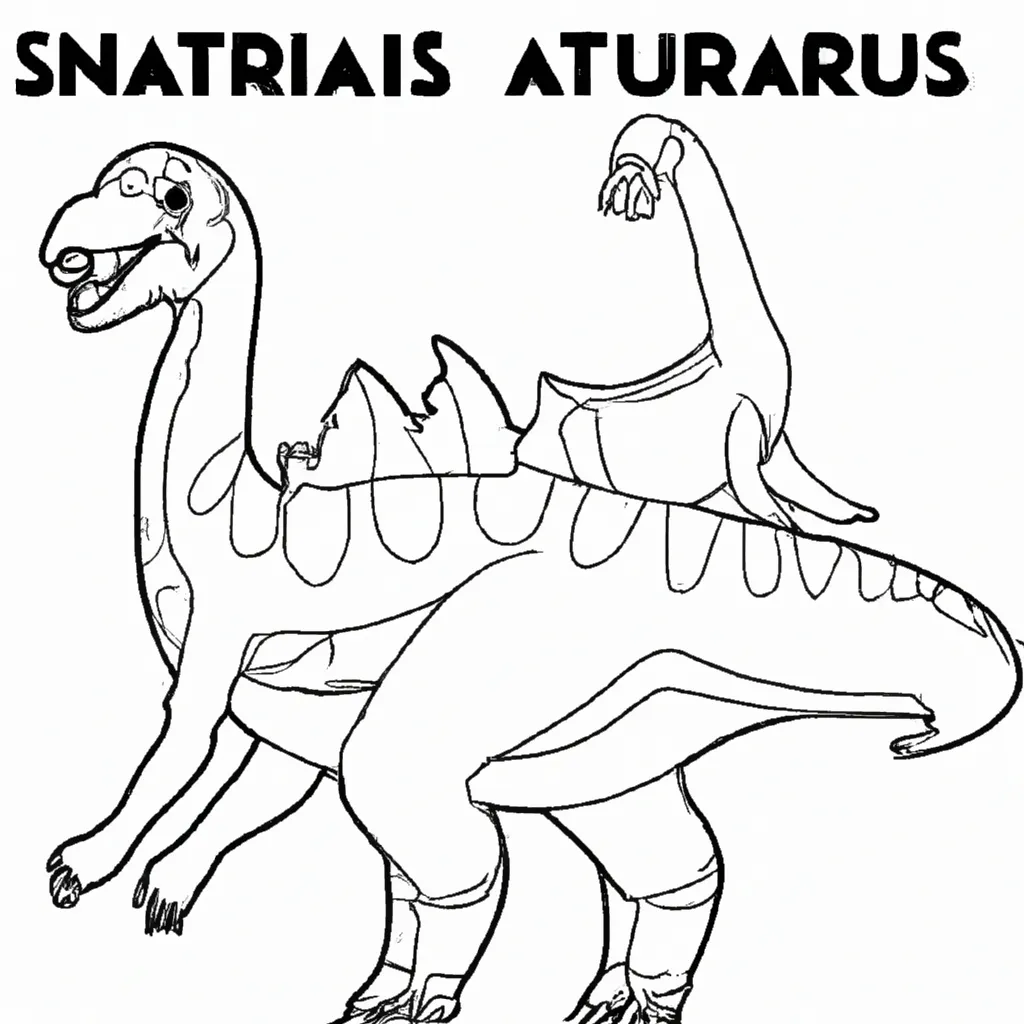Solte Sua Imaginação com Desenhos de Dinossauros para Colorir 31