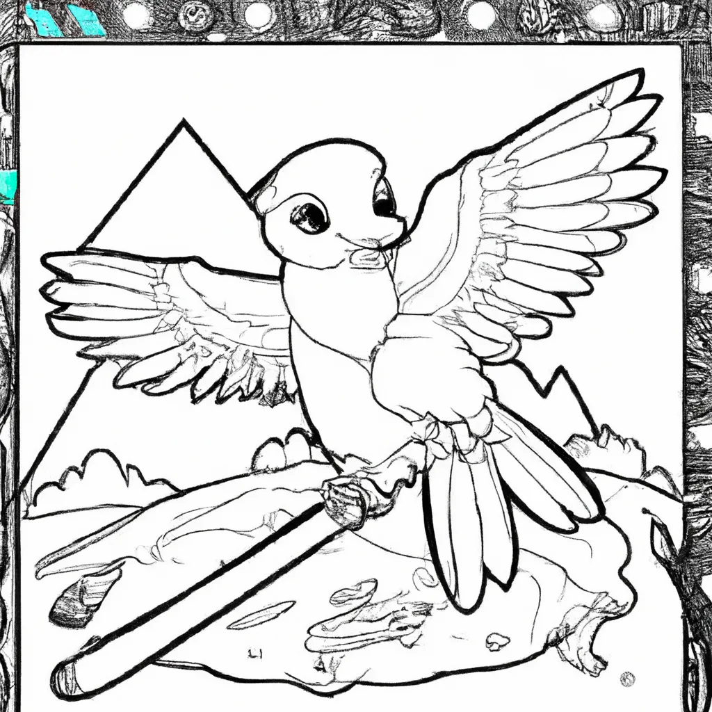 Adentre o Mundo Mágico dos Desenhos de Fênix para Colorir 6