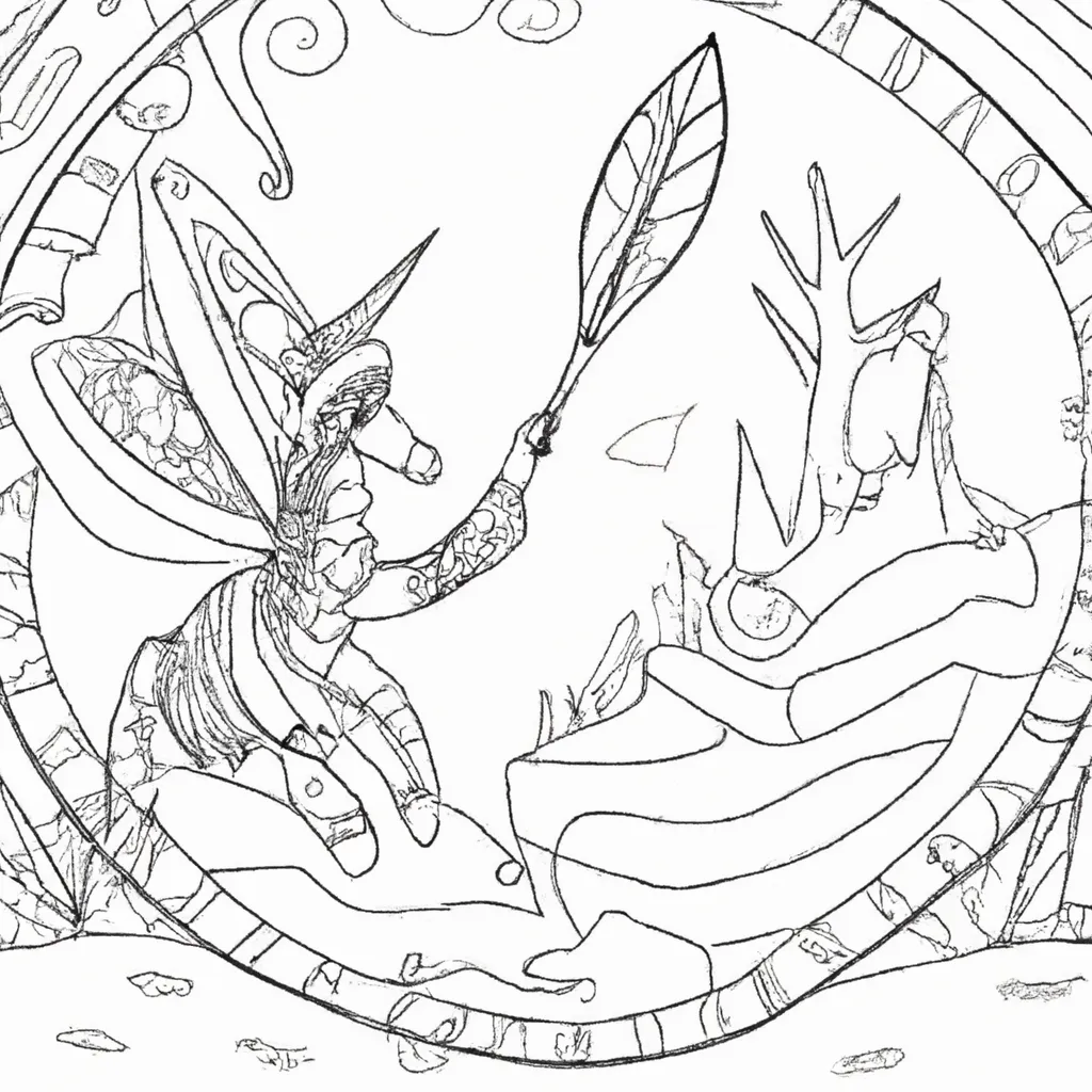 Adentre o Mundo Mágico dos Desenhos de Fênix para Colorir 26